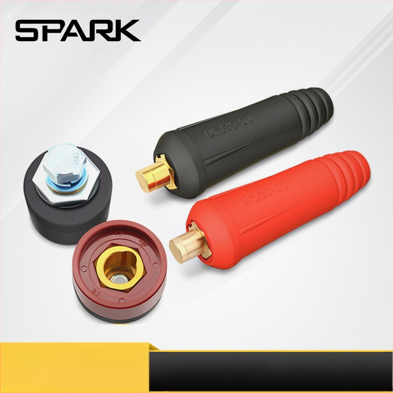 SPARK greitos prijungimo jungtis suvirinimo rankai su europine kištuke, grynas varis DKJ10-25/35-50