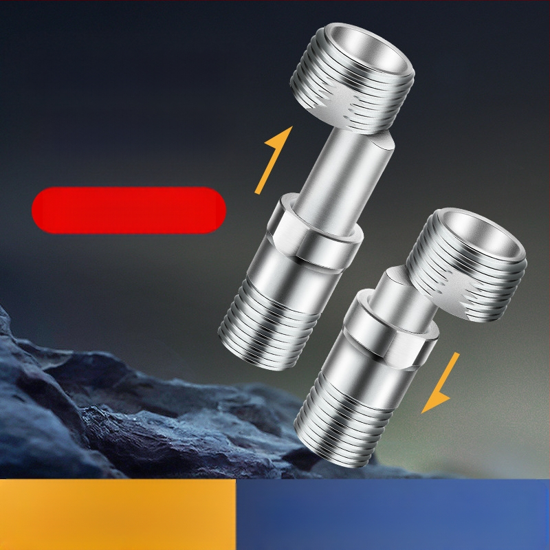 Tuš slavina s podesivljljivim teleskopskim zakrivljenim nogama i konektorima miješanja ventila, nehrđajući čelik, Li Lian, moderni minimalistički stil