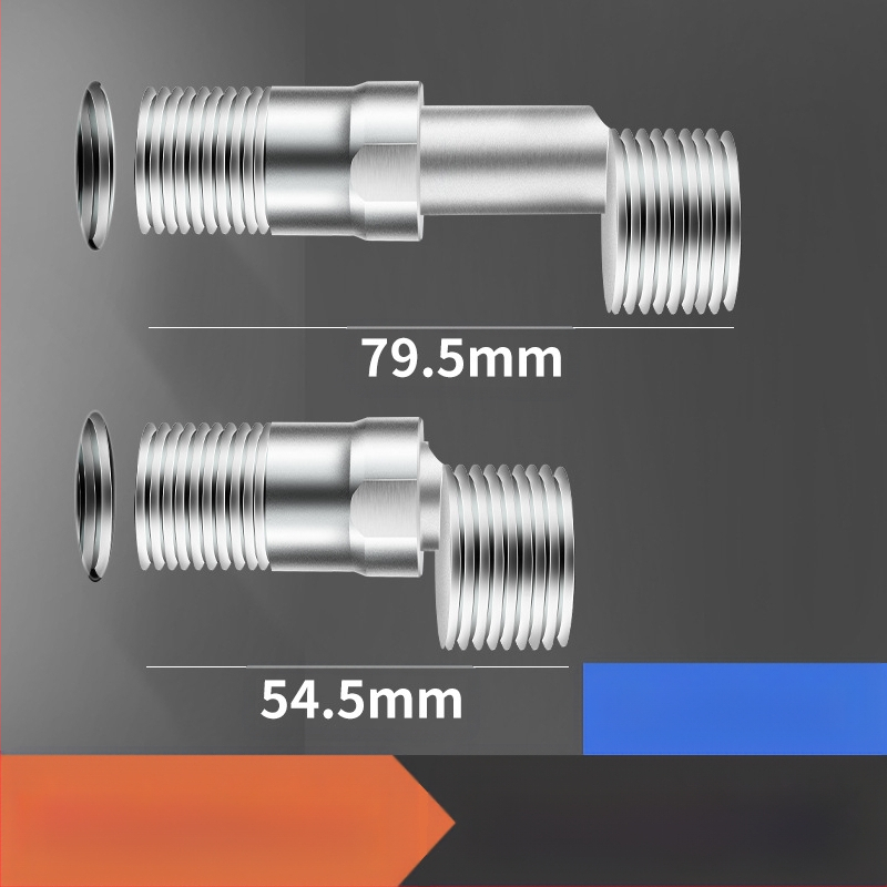 Tuš slavina s podesivljljivim teleskopskim zakrivljenim nogama i konektorima miješanja ventila, nehrđajući čelik, Li Lian, moderni minimalistički stil