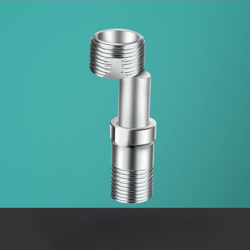 Tuš slavina s podesivljljivim teleskopskim zakrivljenim nogama i konektorima miješanja ventila, nehrđajući čelik, Li Lian, moderni minimalistički stil