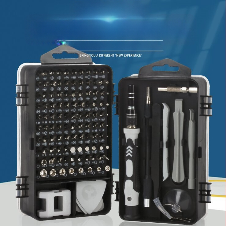 115-σε-1 ακριβές σετ κατσαβιδιών για ρολόγια, γυαλιά, κινητά και υπολογιστές; μαγνητικό εργαλείο από χρωμιοβανδιού χάλυβα, 475 g