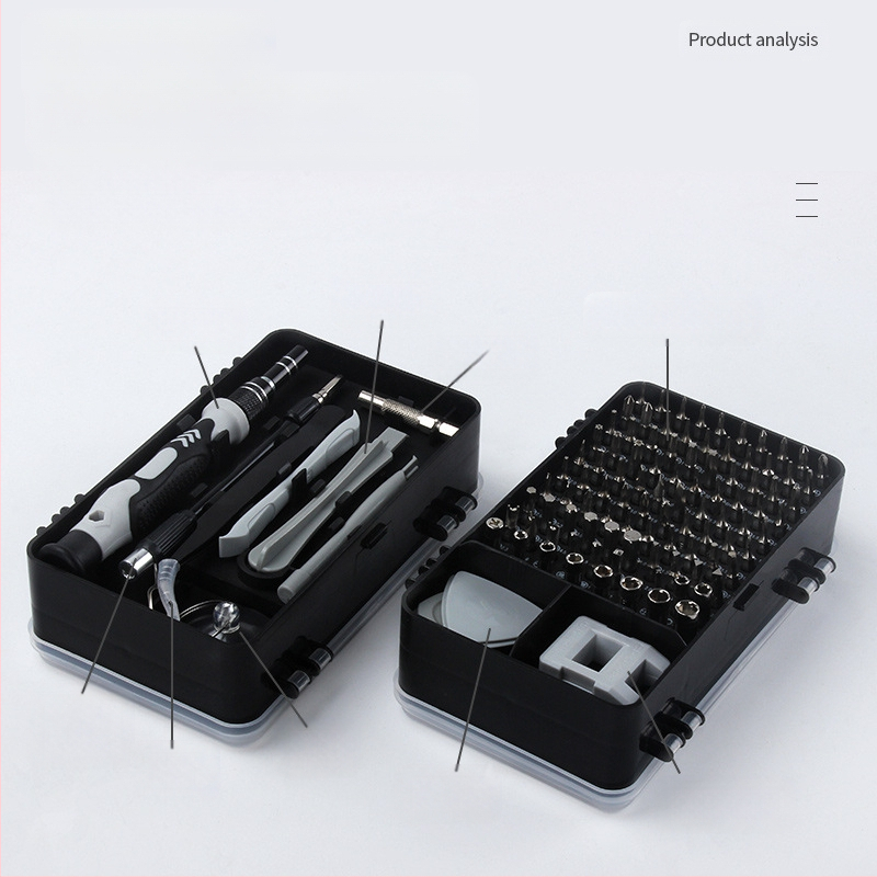 115-σε-1 ακριβές σετ κατσαβιδιών για ρολόγια, γυαλιά, κινητά και υπολογιστές; μαγνητικό εργαλείο από χρωμιοβανδιού χάλυβα, 475 g