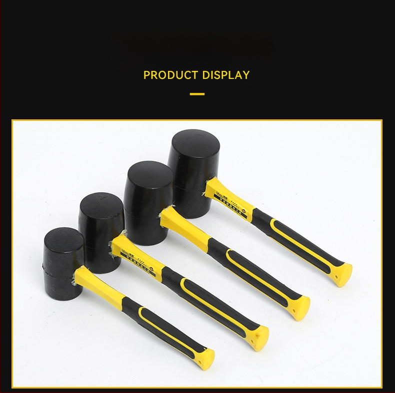 Guminis plaktukas porcelėninių plytelių montavimui, gumine galva, smūgiui atsparus, prekė Yingsheng