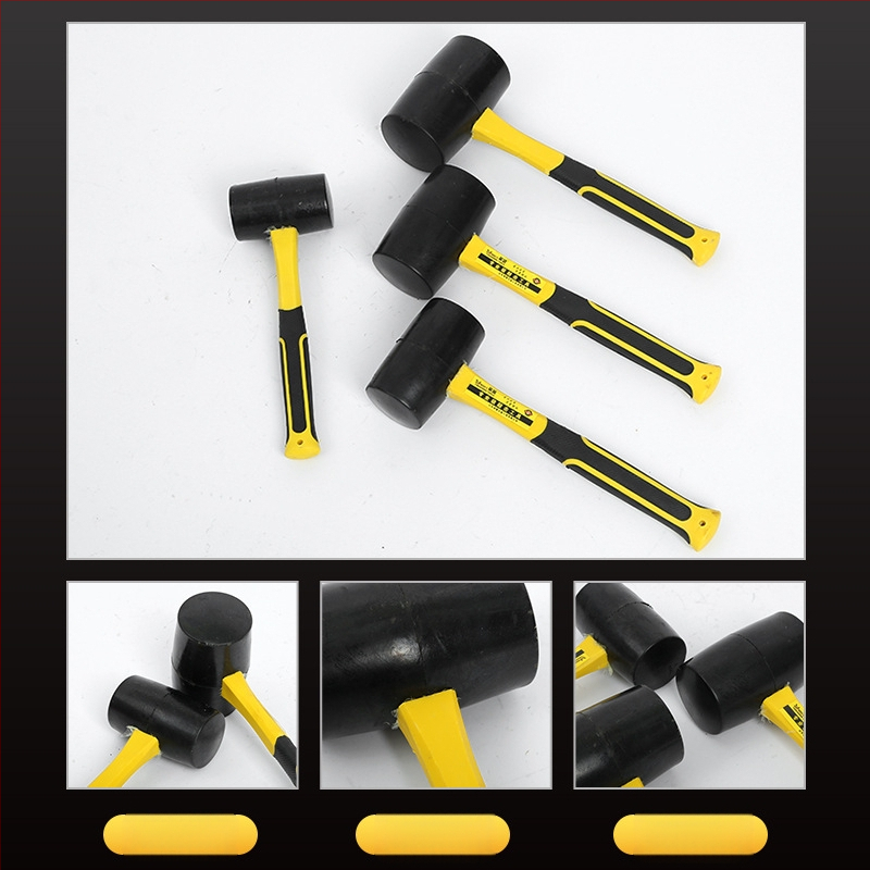 Guminis plaktukas porcelėninių plytelių montavimui, gumine galva, smūgiui atsparus, prekė Yingsheng