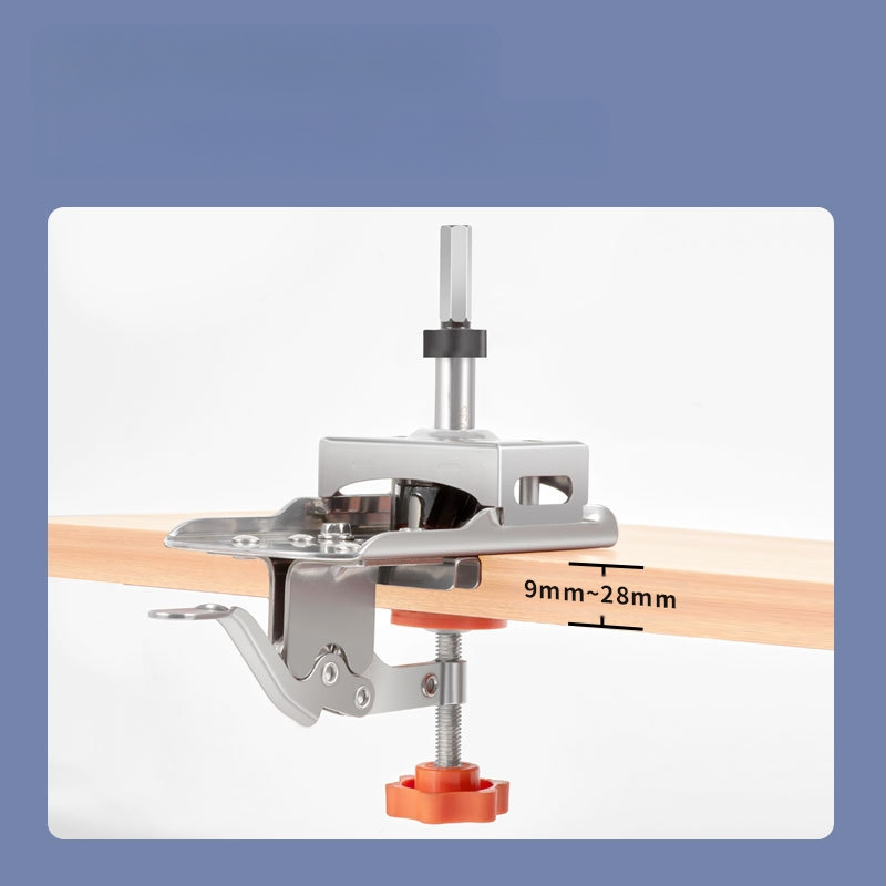 Nerūsējošā tērauda pantu pozicionēšanas caurduris ar ātru piespraušanu un ierobežojošu urbja