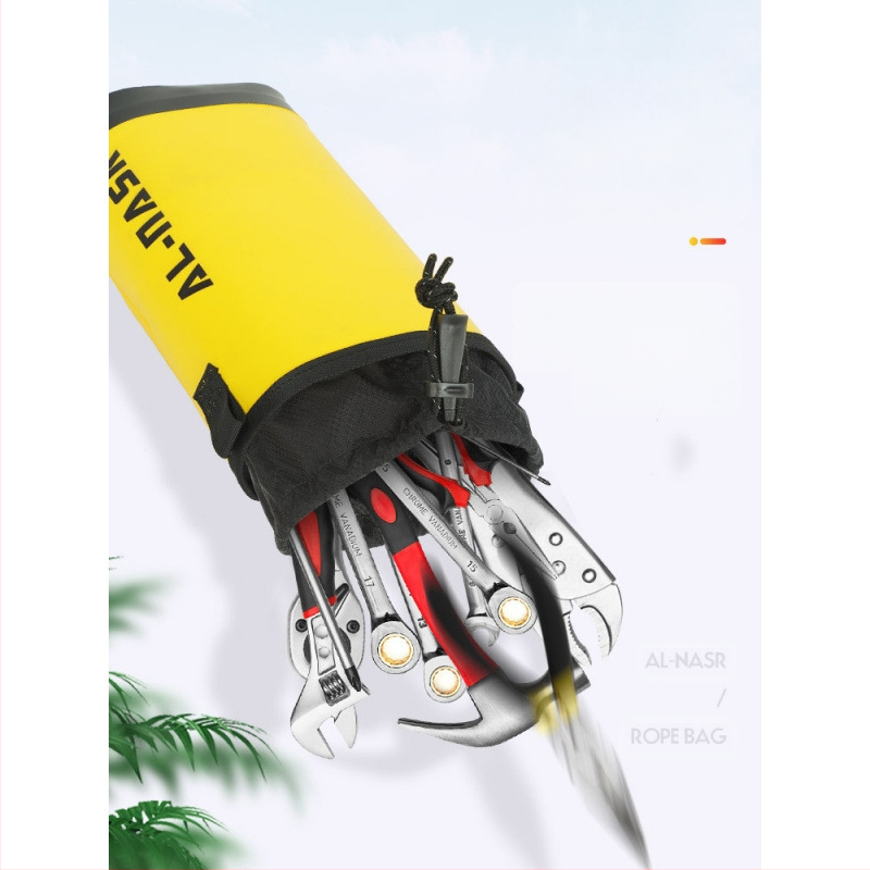 Įrankių krepšys darbui aukštyje – atsparus vandeniui, tinkamas elektrikų priežiūrai ir sodininkystei, su juosmens diržu ir pakabinimo skyriais