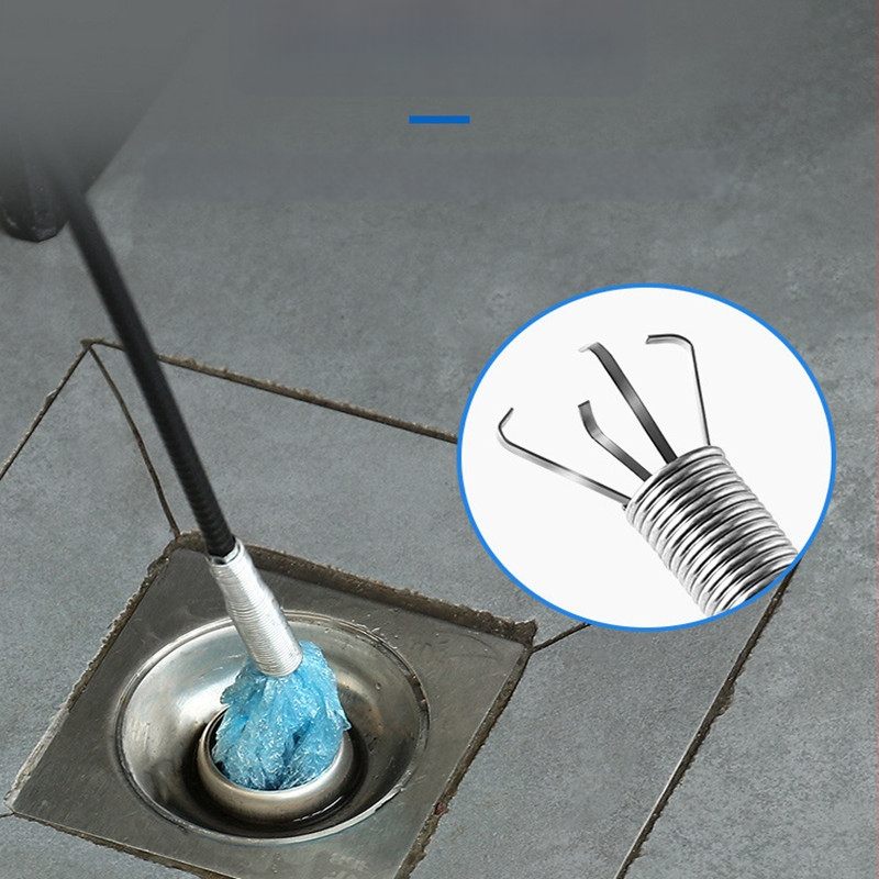 Toaleto kanalizacijos valymo lazda su keturių nagų galvute, plieninis viela, Yirunya ženklas, pakuotė 250 (Prekės ženklas: Yirunya; Medžiaga: plieninė viela; Pakuotė: 250)