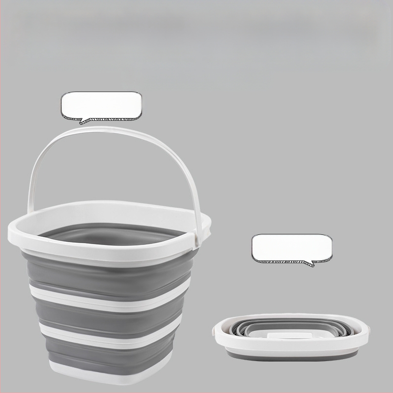 Kvadratna sklopiva plastična kanta za kućnu i putnu upotrebu — Materijal: 20213; Datum lansiranja: 20213; Bruto težina: 475