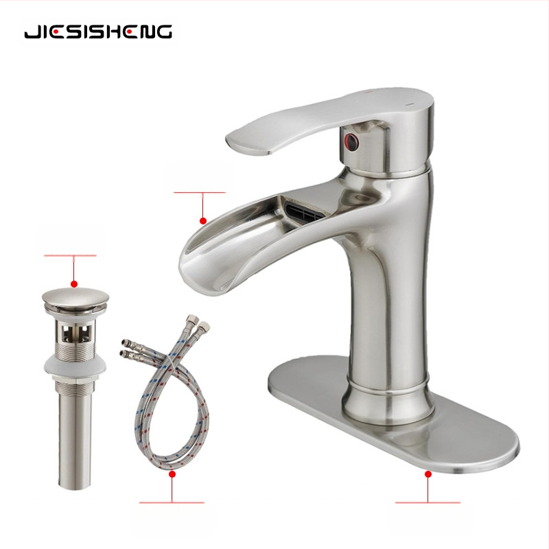 Praustuvo maišytuvas Waterfall modelis, varinis korpusas, keraminis kartridžo vožtuvas, vertikalus montavimas, maišymo maišytuvas