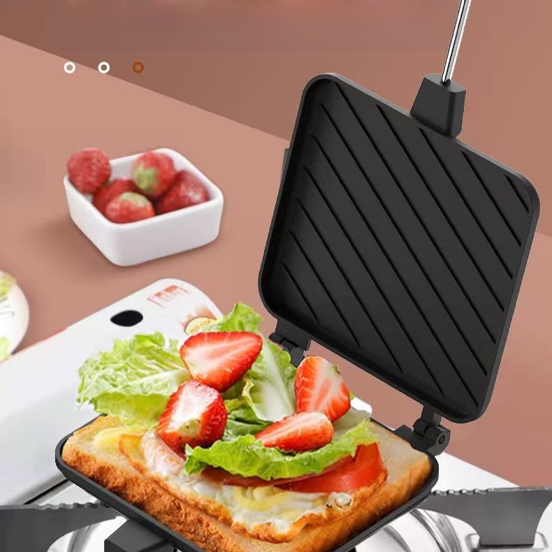 Yunmin aliuminio dviejų pusių sumuštinių keptuvė su nelimpančia danga, neimportuota, 2020 m. pavasarį pradėta