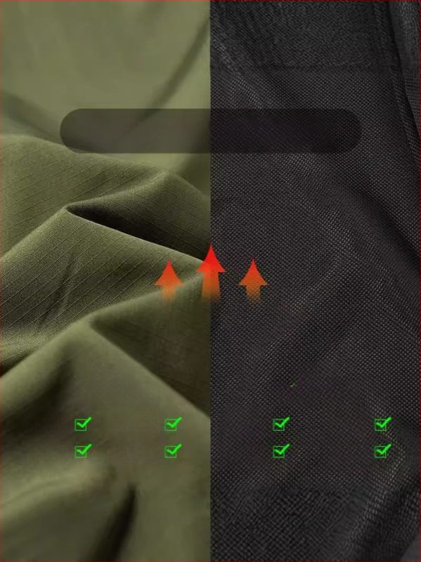 Geacă de lucru pentru bărbați cu glugă, impermeabilă, croială lejeră, țesătură poliester 100%