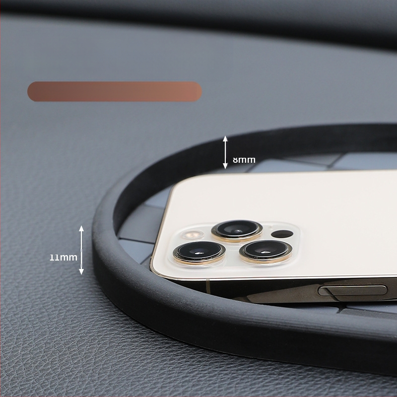 Auto instrumentu paneļa un centrālās konsoles pretslīdēšanas paklājs, PVC, izturīgs pret augstām temperatūrām, mazgājams, ar izdrukātu logotipu