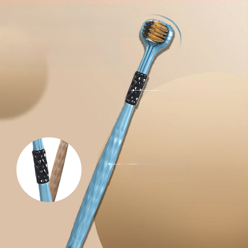 Love Teeth за възрастни — 3D четка за зъби с три страни и меки влакна, ръчна