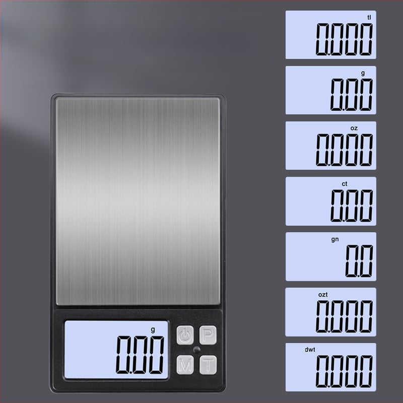 Juvelyrinių papuošalų svarstyklės T50, CHANGXIE, elektroninis svėrimas, 0,01 g–1000 g diapazonas