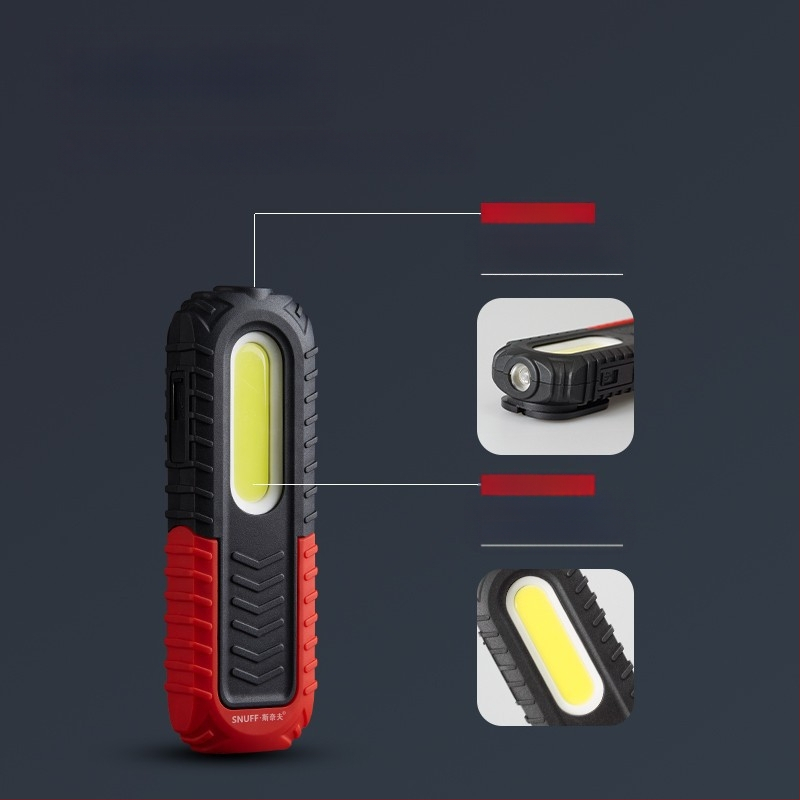 Φορτιζόμενος COB φως εργασίας με μαγνητική βάση 360° και κρεμαστή λαβή για συντήρηση οχημάτων — 10W, 3.7V, 400 lm, 6500K, μοντέλο S680-Z-R