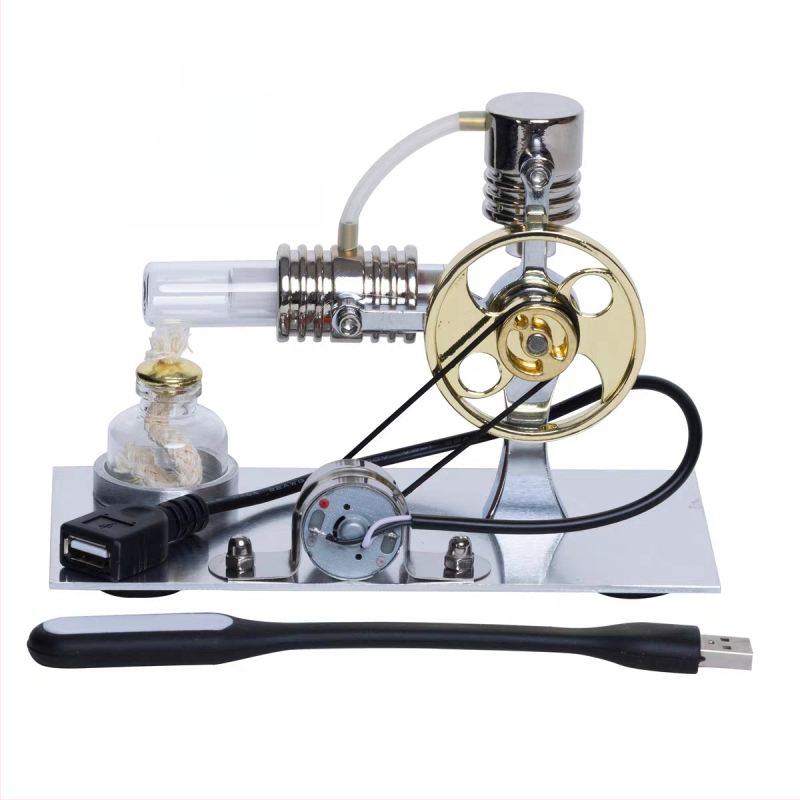 Model Stirling engine – jucărie educativă științifică, din aliaj, pentru copii 7–14 ani
