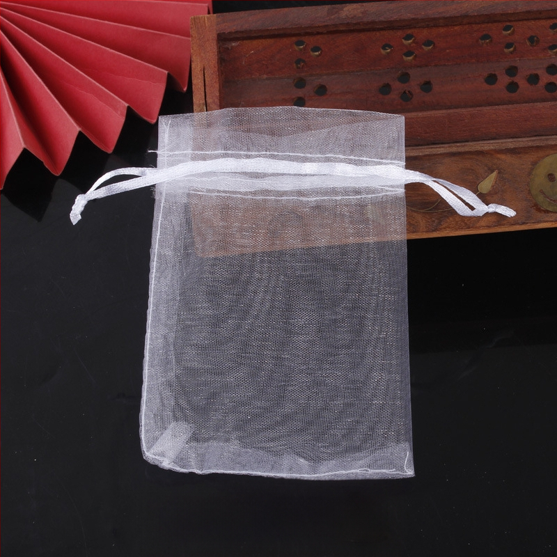 Bamida organza juvelyrinių dirbinių pakuotė su raišteliu, 100 vnt pakuotėje