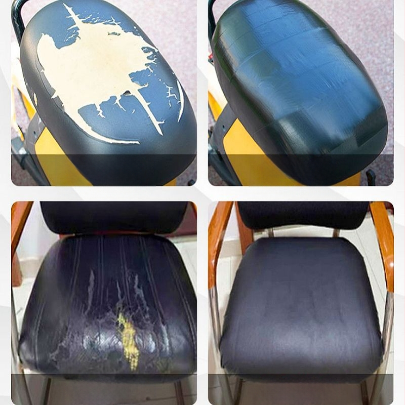 Ταινία επισκευής δερμάτινων καθισμάτων αυτοκινήτου με κόλλα βάσεως υφάσματος, υψηλή ιξωστρότητα, υπόστρωμα Buki, προσαρμόσιμο πάχος, πυρήνας από χαρτόνι.