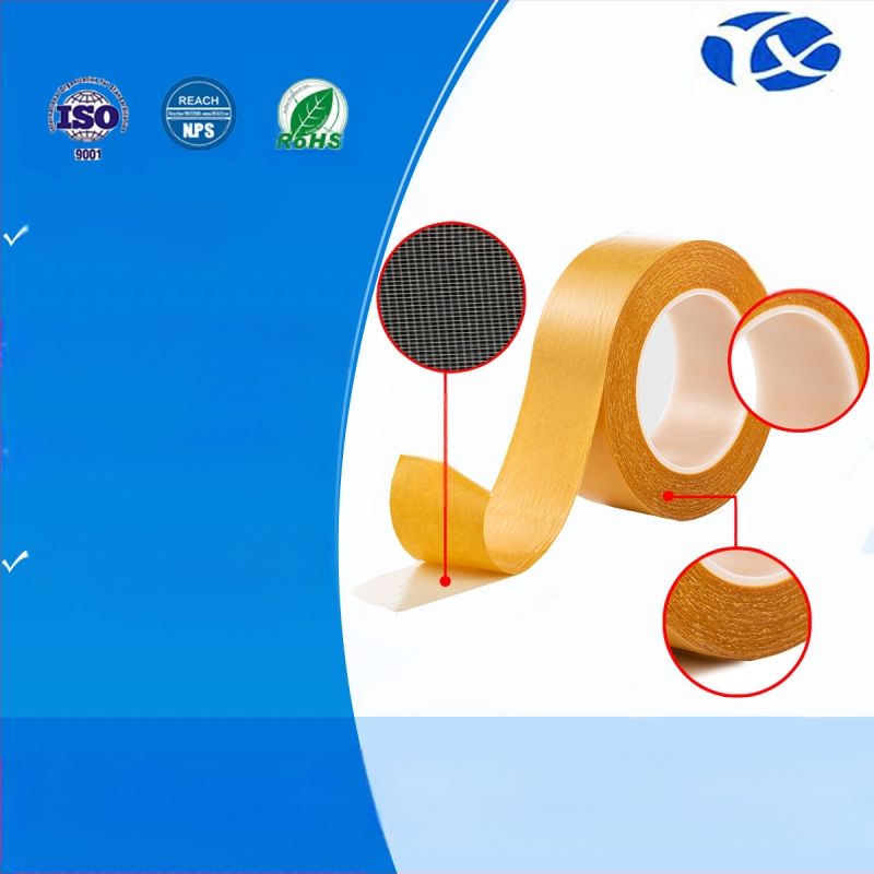 Διπλής όψεως ταινία για χαλιά σε εκθέσεις, PE υπόστρωμα, πάχος 280 μm, βιξοτιμότητα 80 N/m, εύκολη στην τοποθέτηση και αφαίρεση, με χαρτί αποδέσμευσης