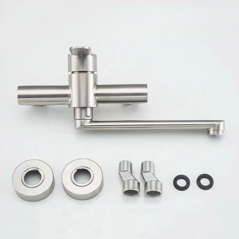 Nerūdijančio plieno virtuvės maišytuvo su paslėpta montavimu, pasukamas karštas/šaltas, keramikinis vožtuvas, modelis G5275, šlifuotas paviršius