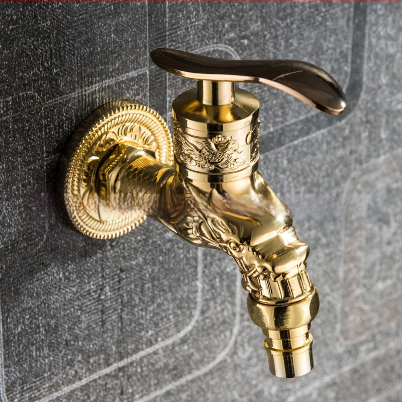 Ugrađena zidna slavina za kupaonicu, s jednom ručicom, od cinkovog legura, antik završna, 5–80°C