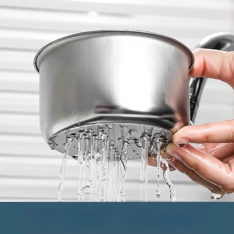 Nerūdijančio plieno pakabinamas nosusdinimo indas virtuvės plautuvei, su sausai–drėgniam atskyrimui ir daržovių plovimo filtrui