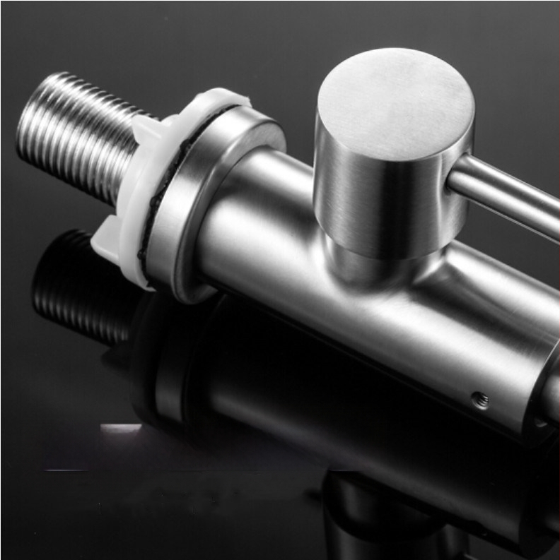 304 nerūdijančio plieno virtuvės šalto vandens čiaupas, modelis LK:525487, keraminių vožtuvų korpusas, ant paviršiaus montavimas, spiralinis atidarymas