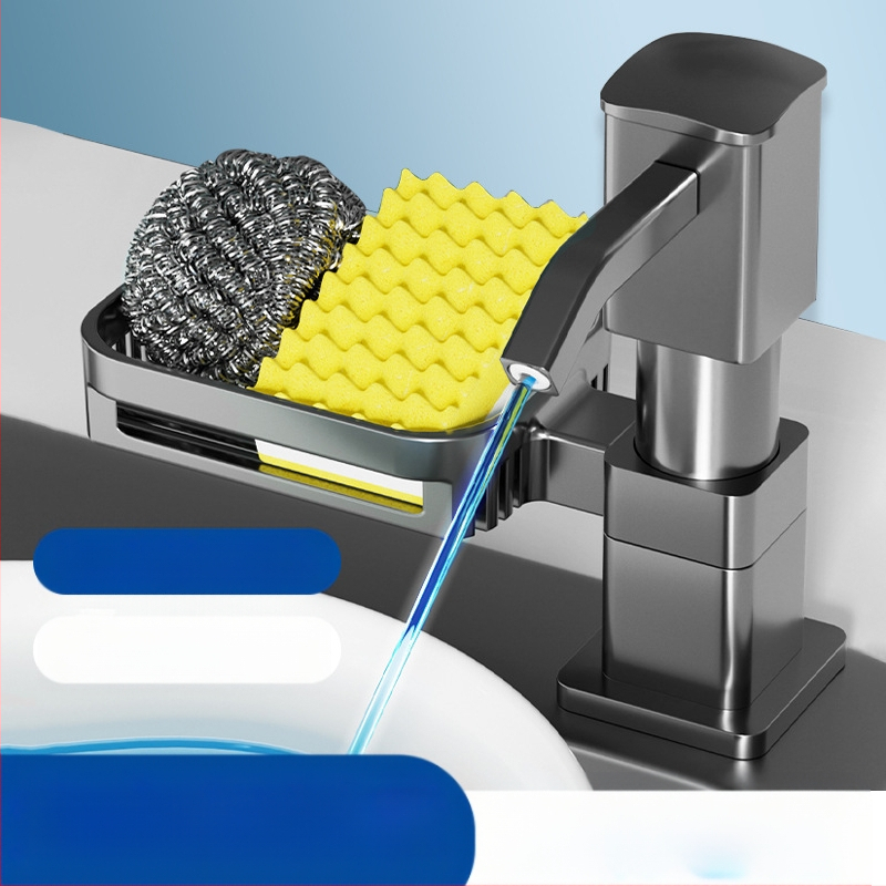 Kriauklės ploviklio dozatorius — rankinis spaudimas, aliuminio lydinys, anoduotas, šiuolaikiškas minimalistinis dizainas