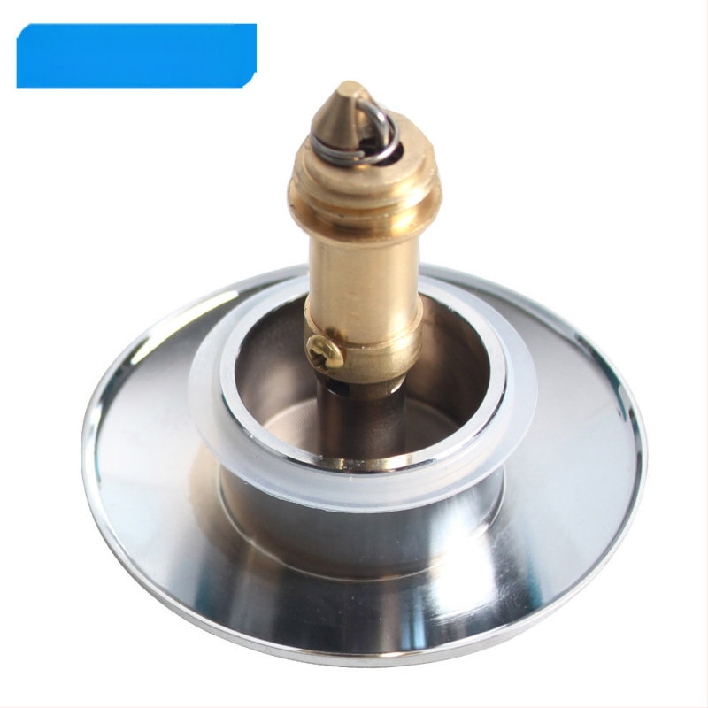 Pop-up poklopac za umivaonik, potpuno bakreni, kromirani, s velikom glavom, model QS641