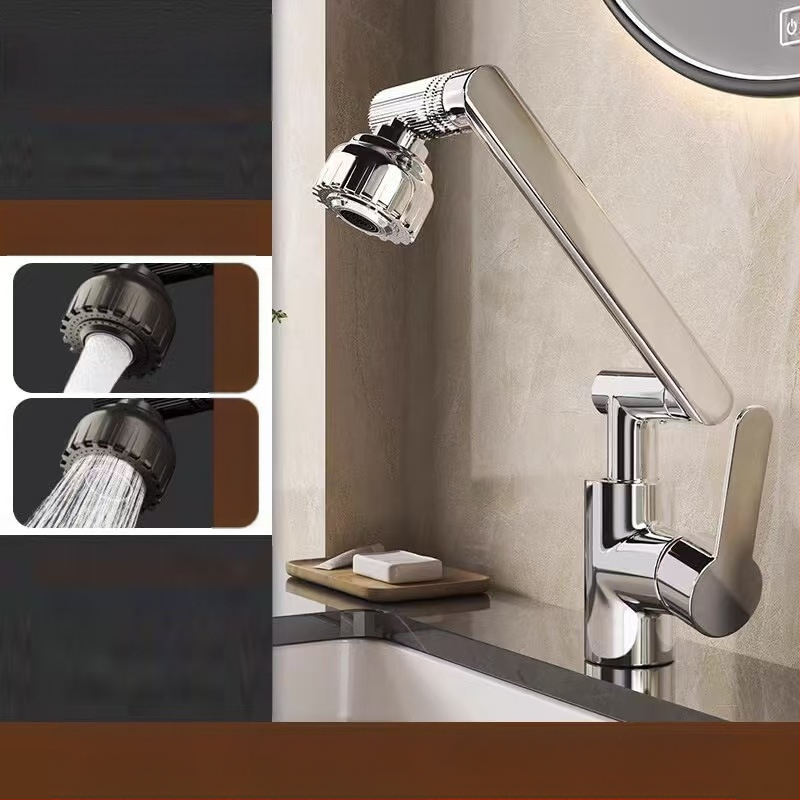 Universali praustuvo čiaupas su keramikinė kartridže, varinis korpusas, srieginis jungtis, pasukamas išleistuvas, karštas ir šaltas vanduo, 0–99°C, 0.8 MPa