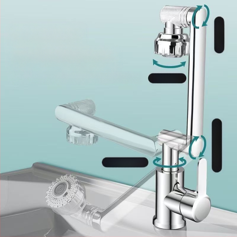 Universali praustuvo čiaupas su keramikinė kartridže, varinis korpusas, srieginis jungtis, pasukamas išleistuvas, karštas ir šaltas vanduo, 0–99°C, 0.8 MPa