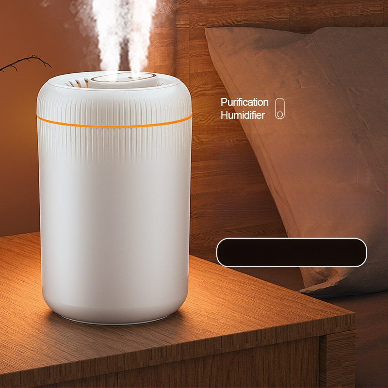 Drėkintuvas su atmosferos lempute, USB maitinimas, vandens bakas virš 10 L, du miglos išėjimai, tinkamas patalpoms virš 60 m²