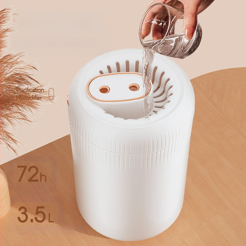 Drėkintuvas su atmosferos lempute, USB maitinimas, vandens bakas virš 10 L, du miglos išėjimai, tinkamas patalpoms virš 60 m²