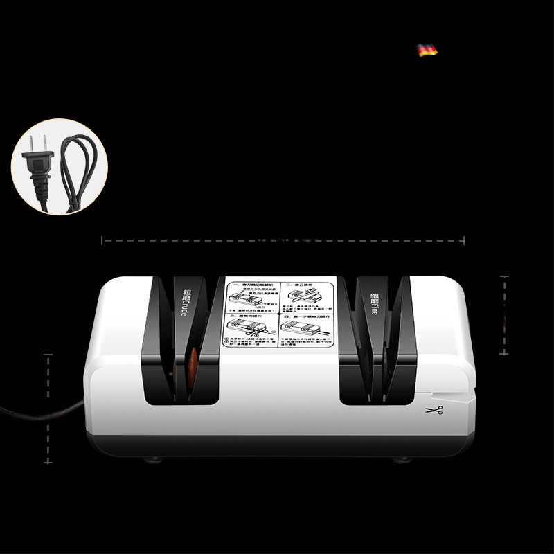 Bomans elektrinis žirklėms šlifuoklis, keturių skyrių šlifavimo akmuo su Emery