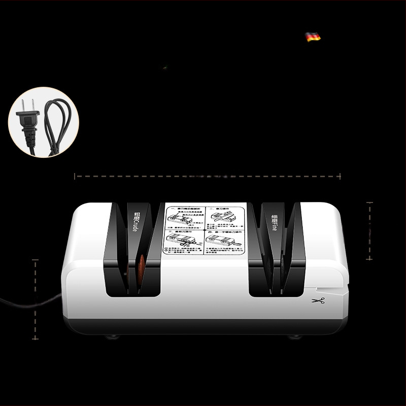 Bomans elektrinis žirklėms šlifuoklis, keturių skyrių šlifavimo akmuo su Emery