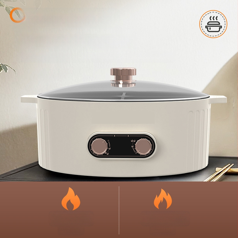 Cayga DYG-01 elektrinė karšto puodo su kepimo ir fritavimo funkcijomis, 1300W, 220V, 1L, aliuminio lydinys