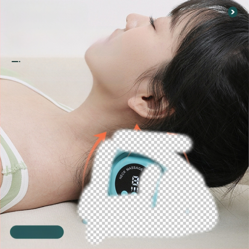 Μασάζ αυχένα – Φορητό ηλεκτρικό μασάζ για αυτοκίνητο και οικία, μασάζ με ζύμωμα, EMS μικρορεύμα, 2 κεφαλές μασάζ, 3 βαθμίδες έντασης, ασύρματο τηλεχειριστήριο, επαναφορτιζόμενο