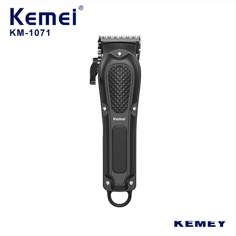 Kemei KM-1071 Mașină de tuns profesională, USB încărcare, lamă din oțel inoxidabil, baterie încorporată 2000–4000 mAh, autonomie 3–6 ore