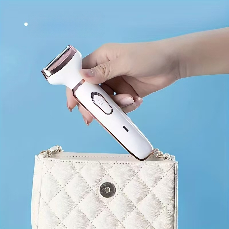 Trimer electric de îngrijire facială 4 în 1: îndepărtarea părului din nas, tăierea sprâncnelor și conturarea tâmplelor; reîncărcabil, 4 capete, lamă lavabilă, motor cu perii — model ZH-SN8866