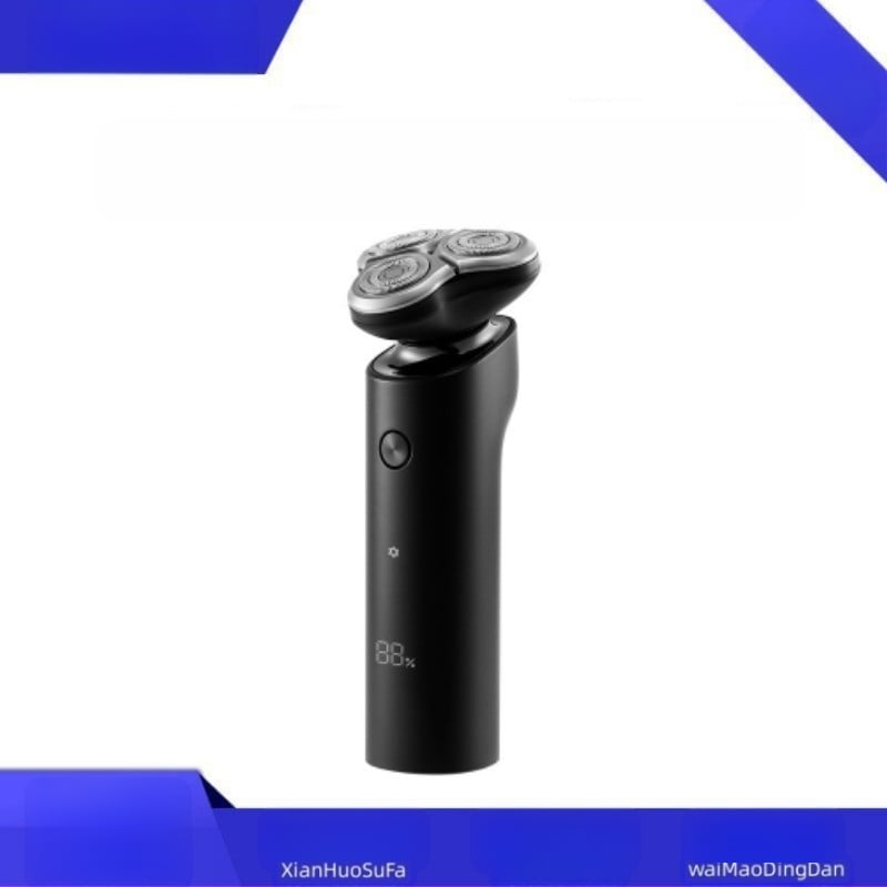 Mijia aparat de ras electric S500, cap rotativ cu 3 lame, uscat și umed, corp flotant, baterie încorporată, autonomie 45–60 minute