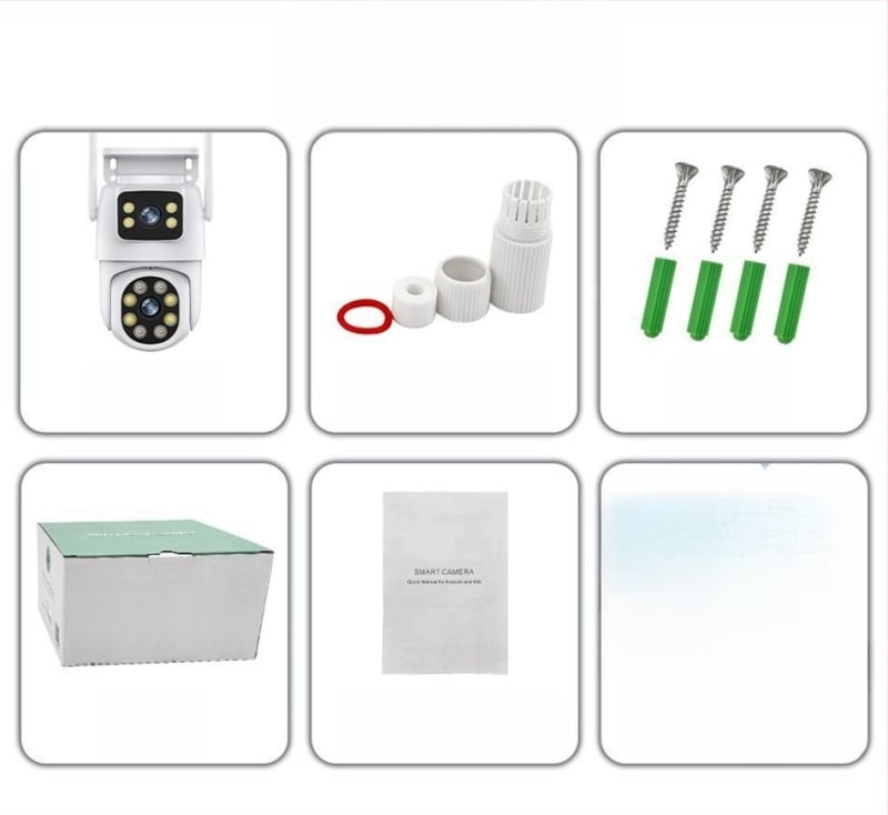 Išorinė PoE stebėjimo kamera su ONVIF – 1080p, 2 kanalai, naktinis matymas