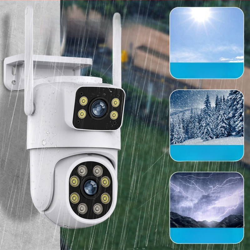 Išorinė PoE stebėjimo kamera su ONVIF – 1080p, 2 kanalai, naktinis matymas