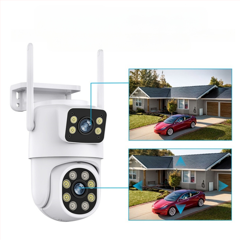 Išorinė PoE stebėjimo kamera su ONVIF – 1080p, 2 kanalai, naktinis matymas