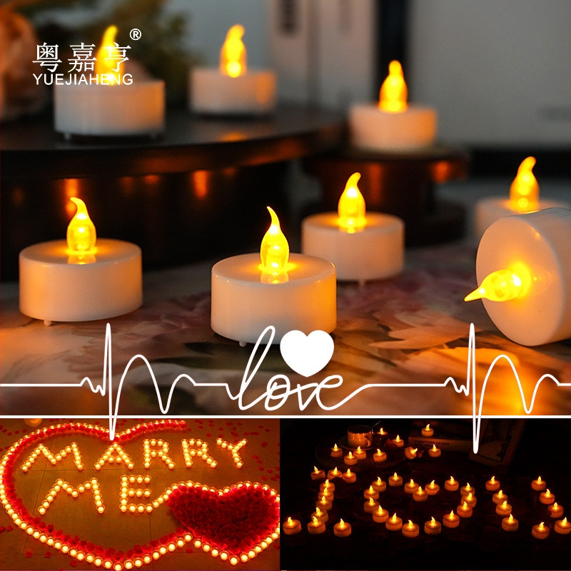 LED elektroninė žvakė, naktinis apšvietimas, ABS korpusas, logotipo spauda