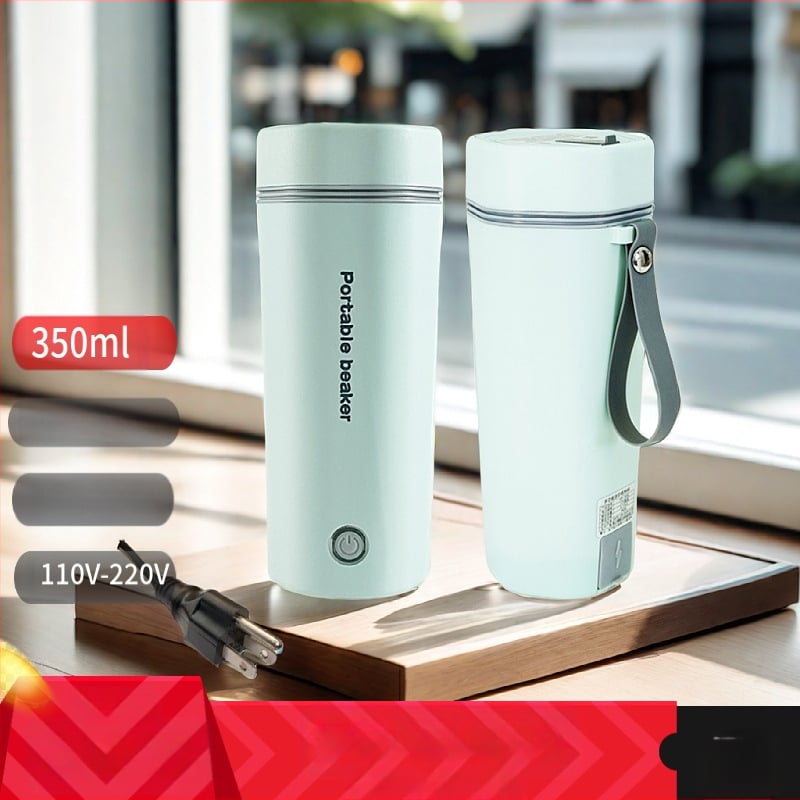 Ηλεκτρικό κύπελλο βραστήρα νερού, 350 ml χωρητικότητα, διπλή τάση 110V/220V, 300W, βάση θέρμανσης, εσωτερική επένδυση από ανοξείδωτο χάλυβα 304