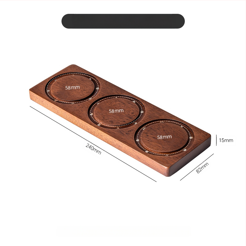 Medinis retro stiliaus magnetinis sieninis laikiklis kavos miltelių dubenėliams saugoti