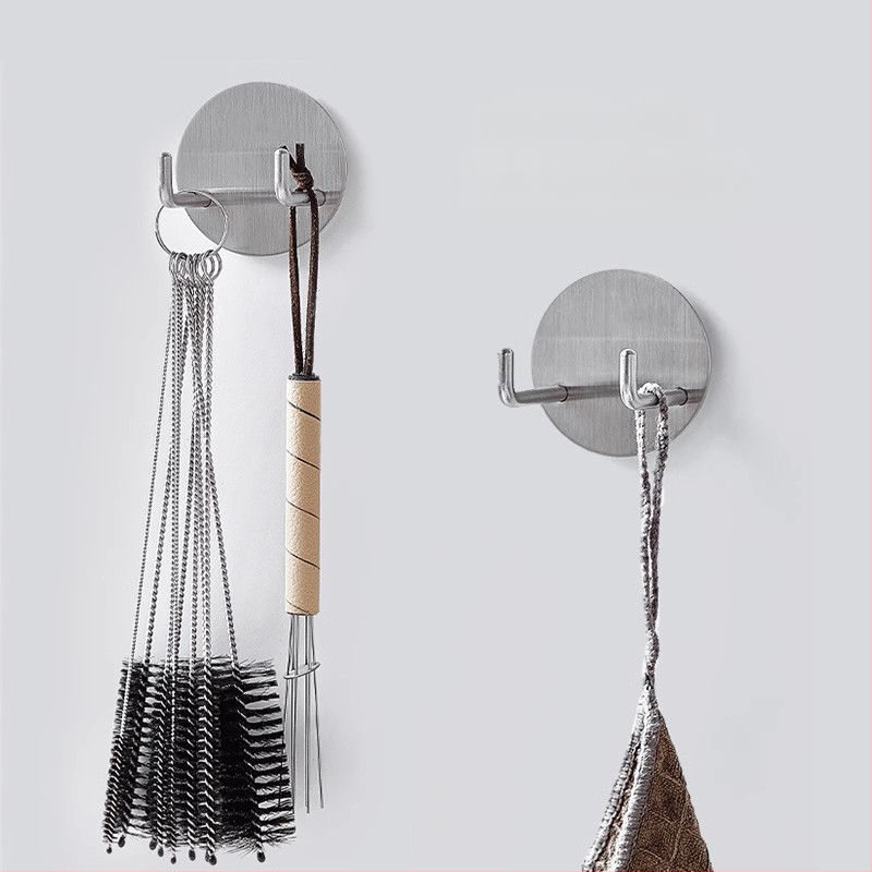 Sieninis nerūdijančio plieno laikiklis espresso kavos aparato rankenoms ir tampers lentyna su kabliukais