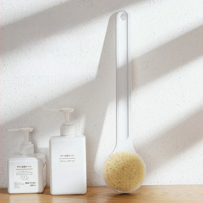 Defu четка за душ за почистване на гърба с дълга дръжка, меки PP влакна, подходяща за гърба и тялото, суха употреба