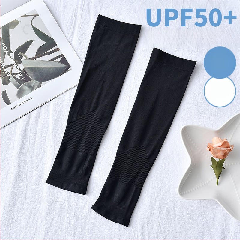 UPF50+ apsauginės nuo saulės rankovės iš nailono, kvėpuojančios, vasarai moterims