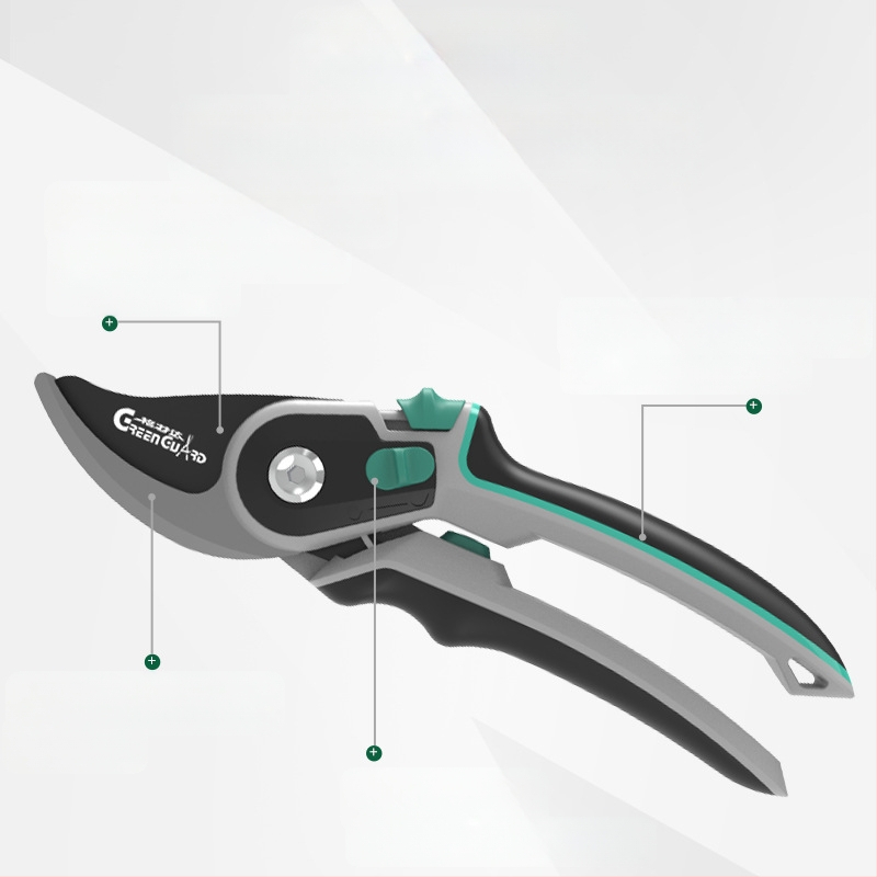 GREEN GUARD SK5 стоманени ножици за подрязване с двойно действие и тефлоново покритие против залепване